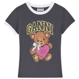 GANNI T-shirts and Polos Grey