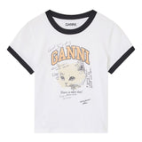 GANNI T-shirts and Polos White