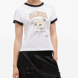 GANNI T-shirts and Polos White
