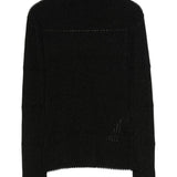 Emporio Armani Black Rib Knit Sweater