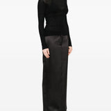 Emporio Armani Black Rib Knit Sweater