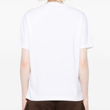 Off White White Floral Logo Shirt