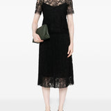 Ermanno Scervino Floral-lace short-sleeve top