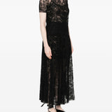 Ermanno Scervino Black Floral Lace Top