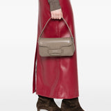 Emporio Armani Beige Buckle Shoulder Bag