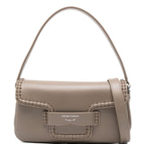Emporio Armani Beige Buckle Shoulder Bag