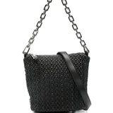 Emporio Armani Small Hobo Bag in Embossed Leather