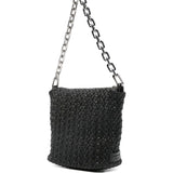 Emporio Armani Small Hobo Bag in Embossed Leather