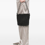 Emporio Armani Small Hobo Bag in Embossed Leather