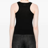 Ermanno Scervino Floral-embroidery sleeveless vest