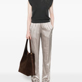Brunello Cucinelli Dark Grey Embellished Vest