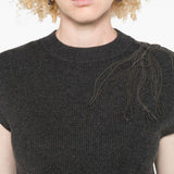 Brunello Cucinelli Dark Grey Embellished Vest