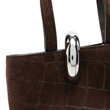 JACQUEMUS  Crocodile-Effect Ring-Detail Tote Bag