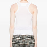 Ermanno Scervino White Lace Tank Top