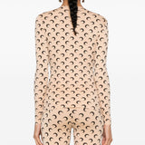 Marine Serre Crescent Moon-print top