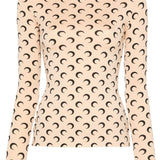 Marine Serre Crescent Moon-print top