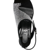Christian Louboutin Black Sandals Crystal Buckled Slingback