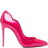 Christian Louboutin Fuchsia Pointed Toe Patent Pumps