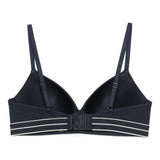 Emporio Armani ASV organic-cotton, padded triangle bra with logo underband