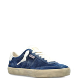 Golden Goose Blue Sneakers Featuring Contrasting Heel