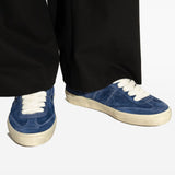 Golden Goose Blue Sneakers Featuring Contrasting Heel