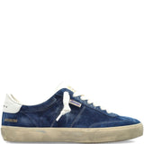 Golden Goose Blue Sneakers Featuring Contrasting Heel