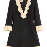 Valentino Ruffle-trim mini dress