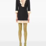 Valentino Ruffle-trim mini dress
