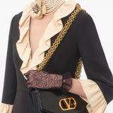 Valentino Ruffle-trim mini dress