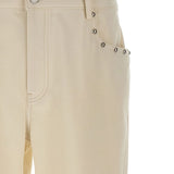 Valentino Stud-embellished cotton trousers