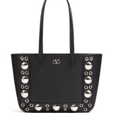 Valentino Garavani Nellcôte Mini Shopping Bag in Grainy Calfskin