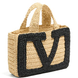 Valentino Garavani Viva Superstar Small Raffia Shopping Bag