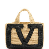 Valentino Garavani Viva Superstar Small Raffia Shopping Bag