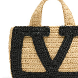 Valentino Garavani Viva Superstar Small Raffia Shopping Bag