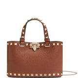 Valentino Garavani Garnet Rockstud Calfskin Shopping Bag