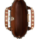 Valentino Garavani Garnet Rockstud Calfskin Shopping Bag