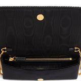 Valentino Garavani Black Suede Flap Shoulderbag Luxurious