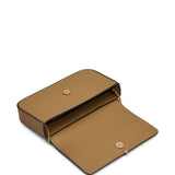Tods Camel Brown Foldover Chain Shoulderstrap Satchel