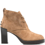 Tod's Brown Suede Lace Up Boots