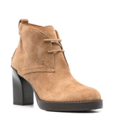 Tod's Brown Suede Lace Up Boots