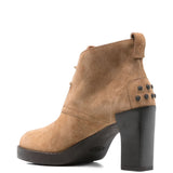 Tod's Brown Suede Lace Up Boots