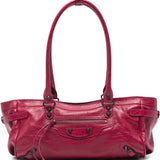 Balenciaga Black East West Premium Leather Satchel