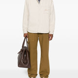 Jacquemus Beige Embroidered Logo Button Shirt