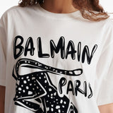 Balmain Short-sleeved T-shirt with leopard print