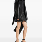 Courreges Black Vinyl Bomber Jacket