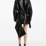 Courreges Black Vinyl Bomber Jacket