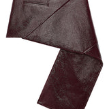 Courreges Bordeaux Asymmetric Back Skirt