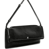 Courreges Midnight Navy Extravagant Leather Clutch