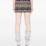 Missoni Multicolor Chevron Pattern Mini Skirt