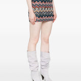 Missoni Multicolor Chevron Pattern Mini Skirt